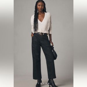 Anthropologie The Wanderer Coated Relaxed Jeans NWT